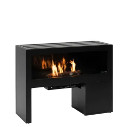 Cosi vista 120 anthracite - vuurtafel - inclusief extra achterwand - 120 cm