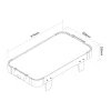 Cougar Mini Airhockeytafel - Accessoires Incl - 3 Ft - Eiken/grijs