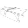 Cougar Tafeltennistafel Premium 2800 Outdoor In Grijs - Incl. Net