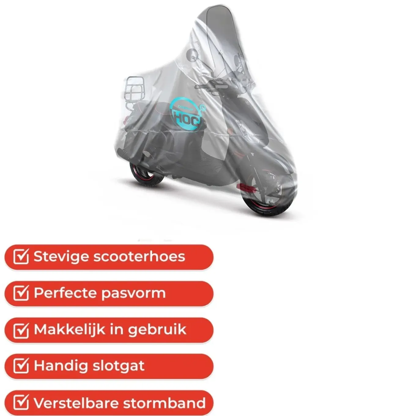 Cuhoc Diamond Scooterhoes - Geschikt Voor De Sym Fiddle 2 & 3 - Scooterhoes Waterdicht