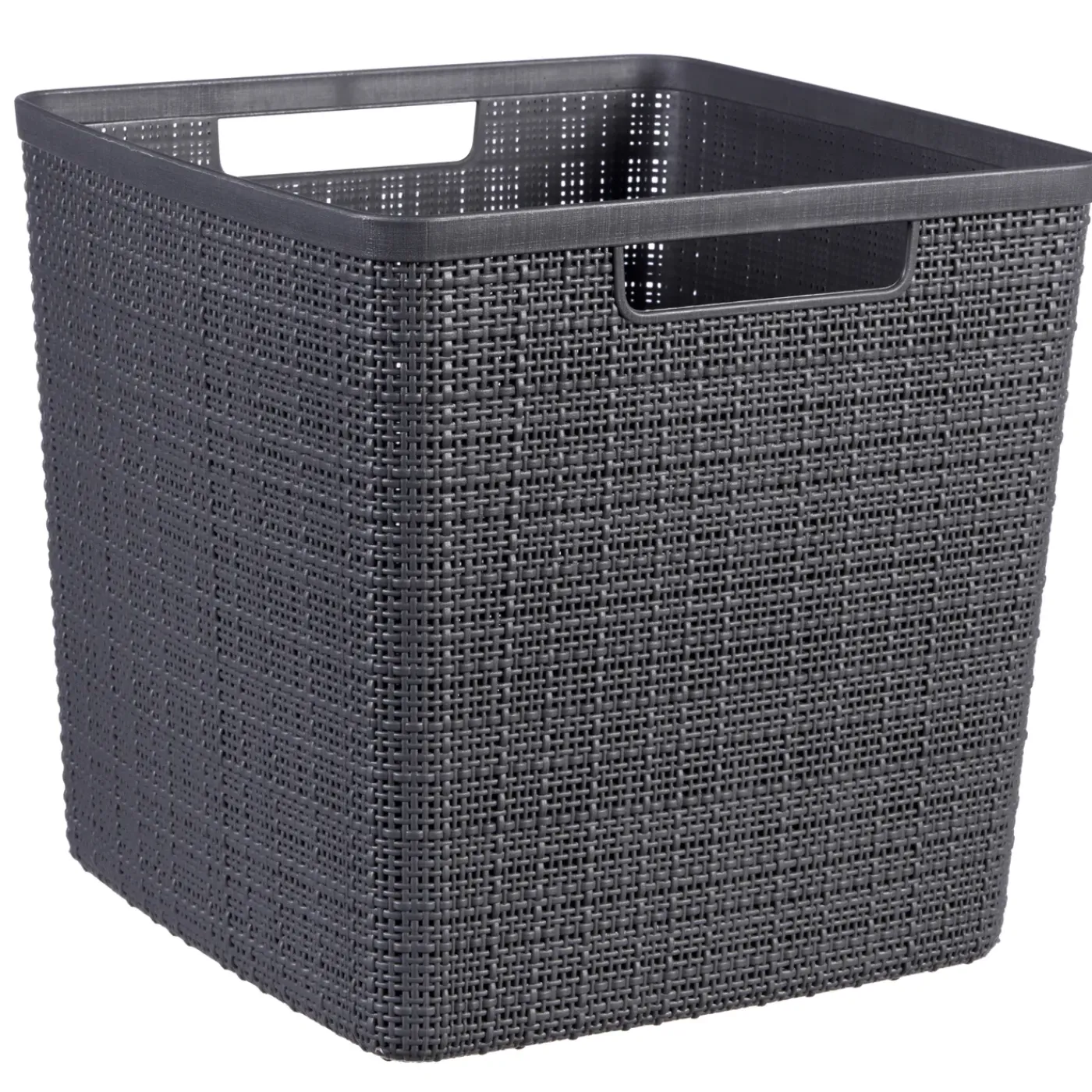 Curver jute mandje cube donkergrijs 17L