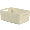 Curver jute mandje S wit 5L