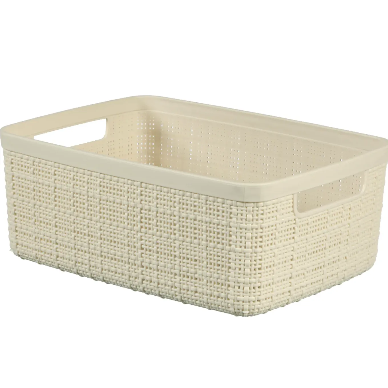 Curver jute mandje S wit 5L