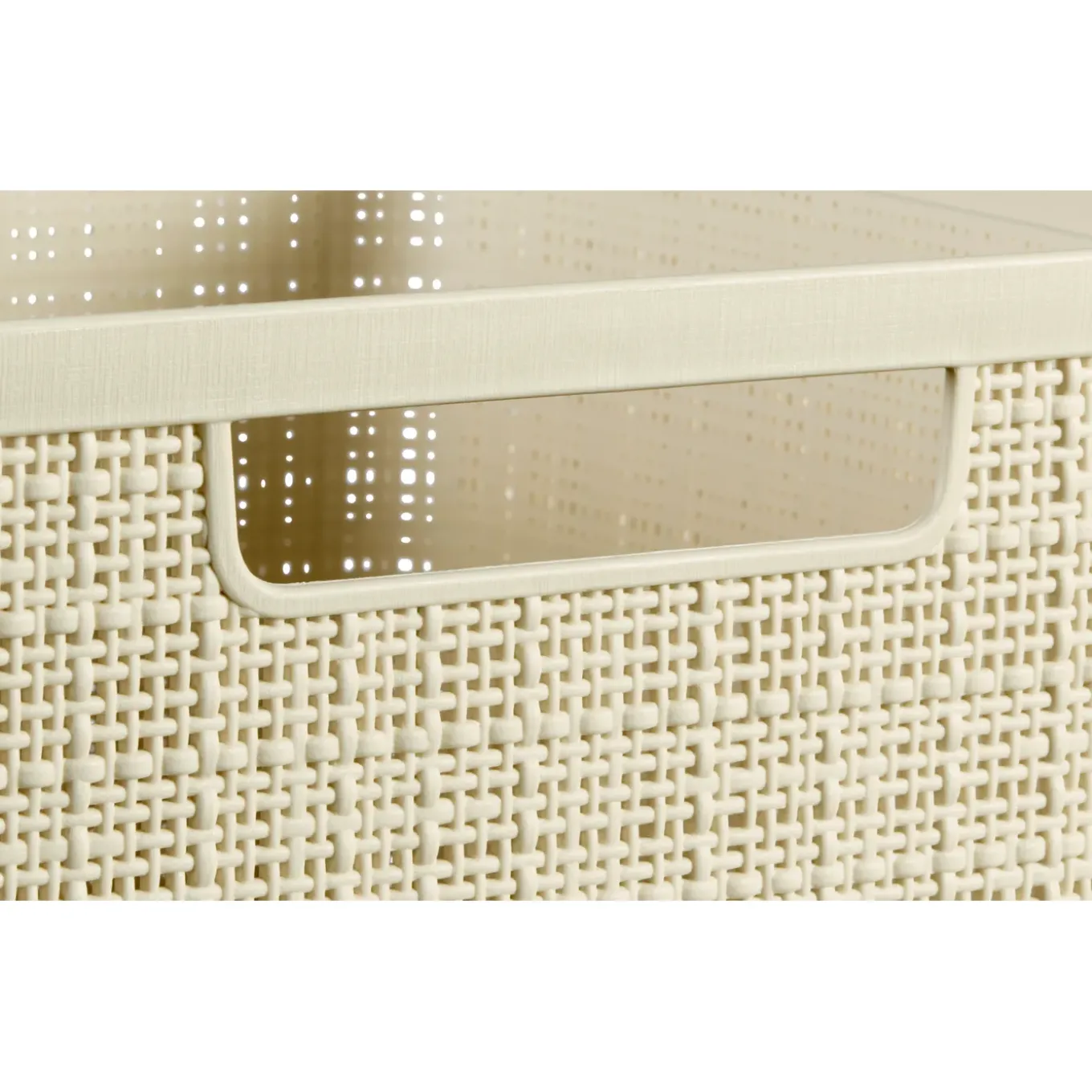 Curver jute mandje S wit 5L