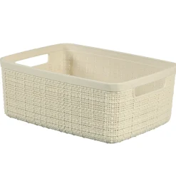 Curver jute mandje S wit 5L