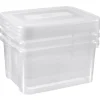 Curver set handy box transparant 3x25L