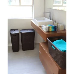 Curver Style Wasmand Met Deksel - 40l - Antraciet
