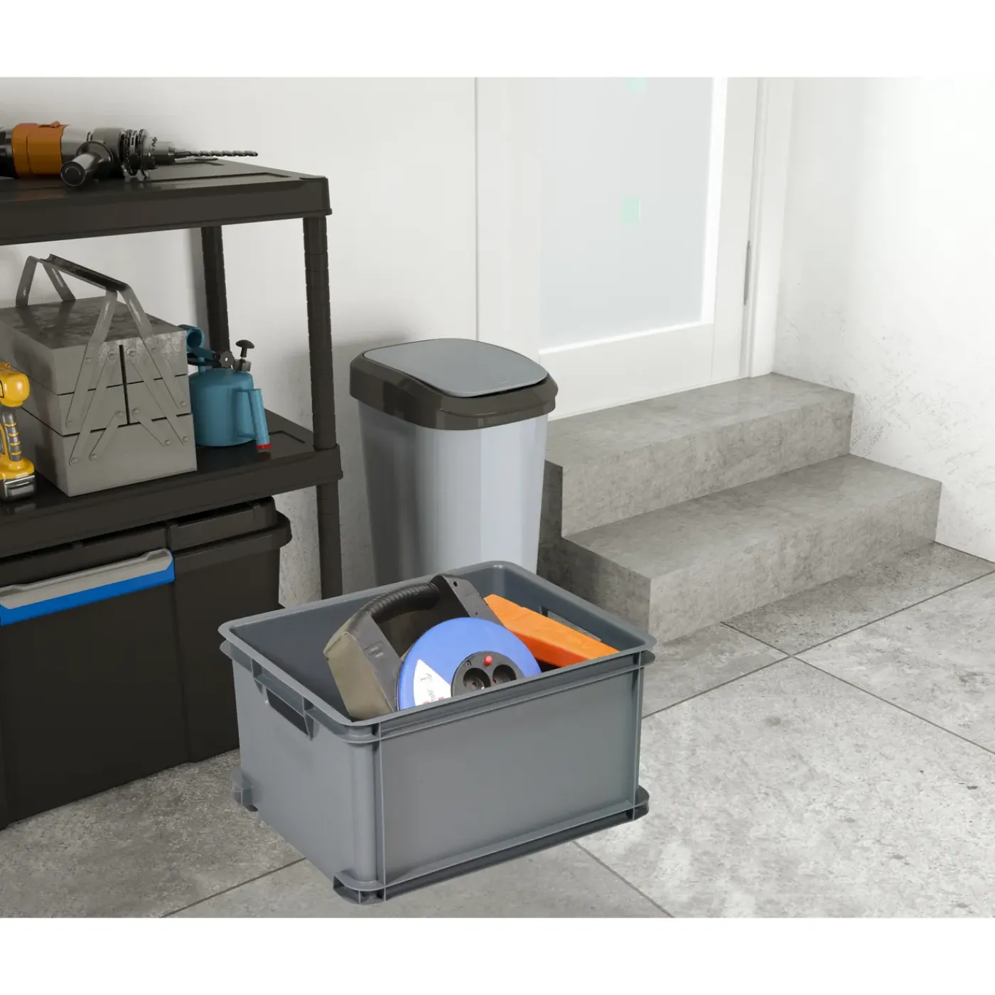 Curver unibox classic L zilver 30L