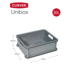 Curver unibox classic M zilver 20L
