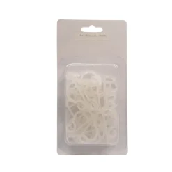 Lumineo Dakgoothaakjes 5,5 X 2,2cm Wit Voor Lichtstring – Set Van 24 Stuks
