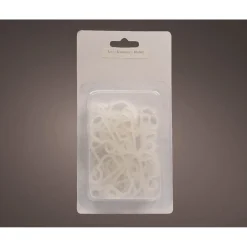 Lumineo Dakgoothaakjes 5,5 X 2,2cm Wit Voor Lichtstring – Set Van 24 Stuks