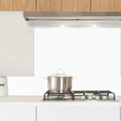99deco - Aluminium Afzuigkapachterwand - Essential Wit - 70x90 Cm