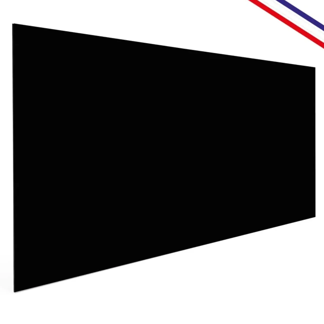 99deco - Aluminium Afzuigkapachterwand - Essential Zwart - 70x90 Cm