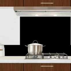 99Déco 99deco - Aluminium Keukenachterwand - Essential Zwart - 200x20 Cm