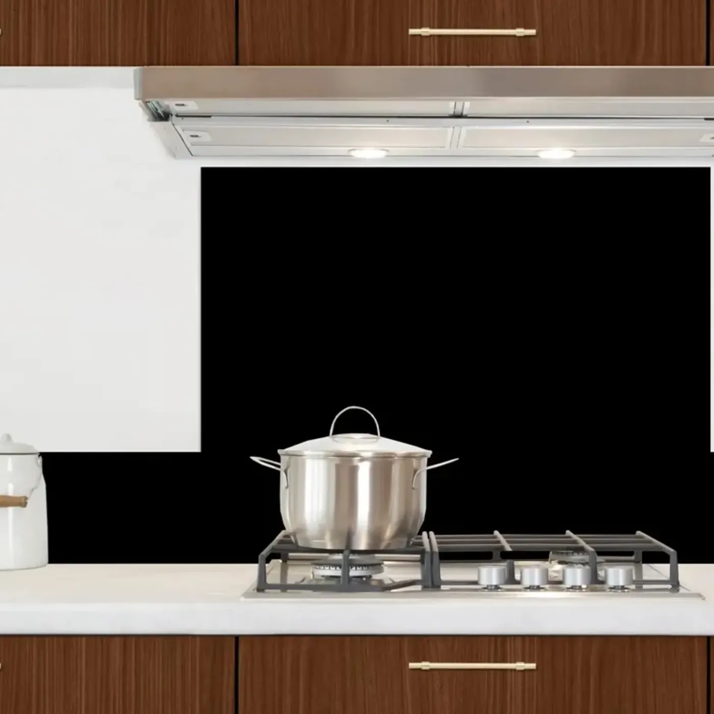 99Déco 99deco - Aluminium Keukenachterwand - Essential Zwart - 200x20 Cm
