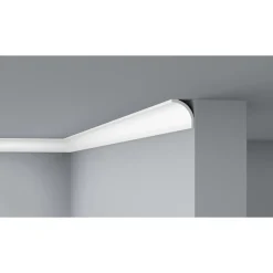 Decoflair polystyreen plafondlijst D17 2m 80x65mm wit