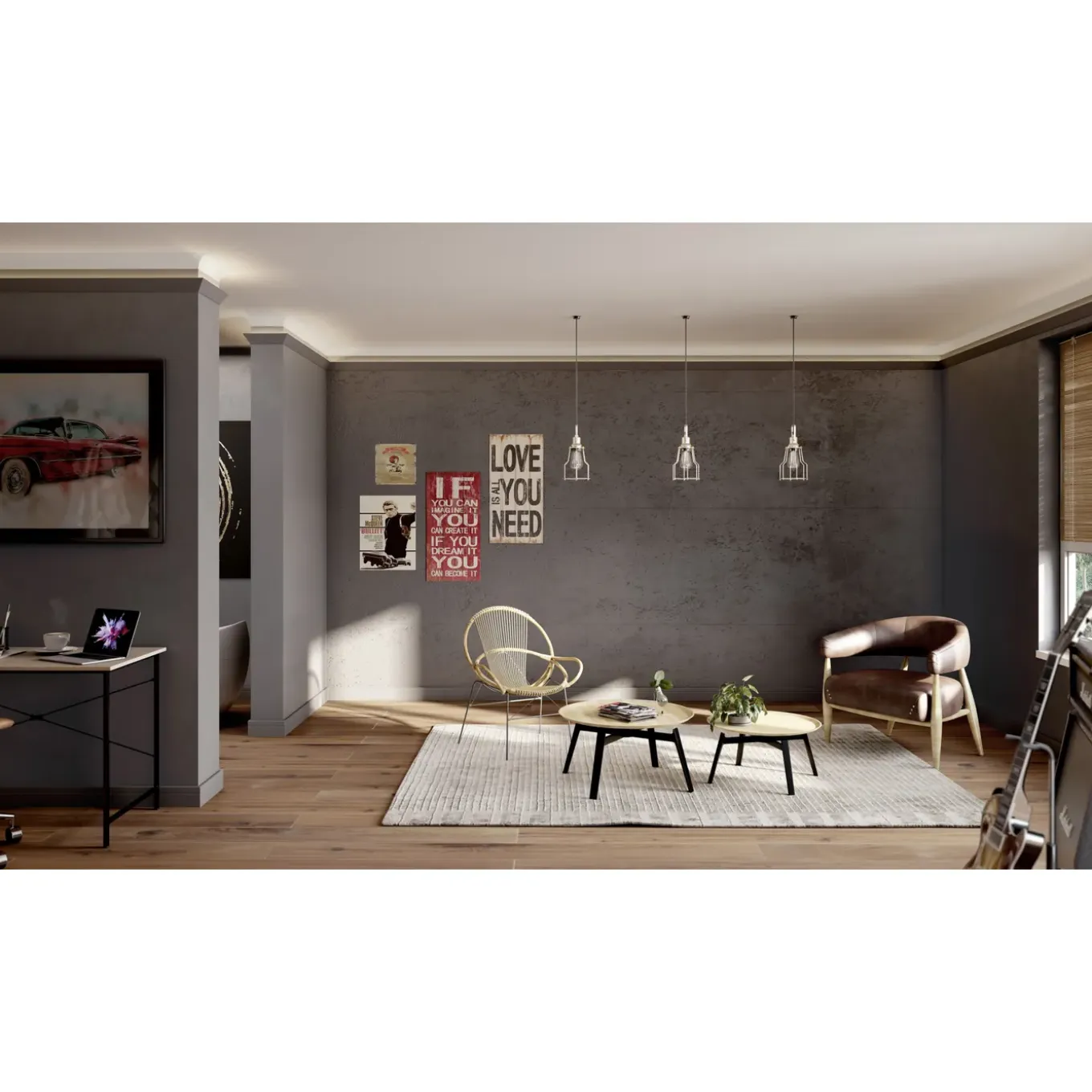 Decoflair sierlijst CL12 2m 34x60mm
