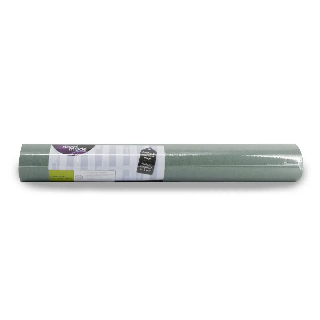 Decomode Vliesbehang Textile - Lichtgroen - 10,05m x 53cm