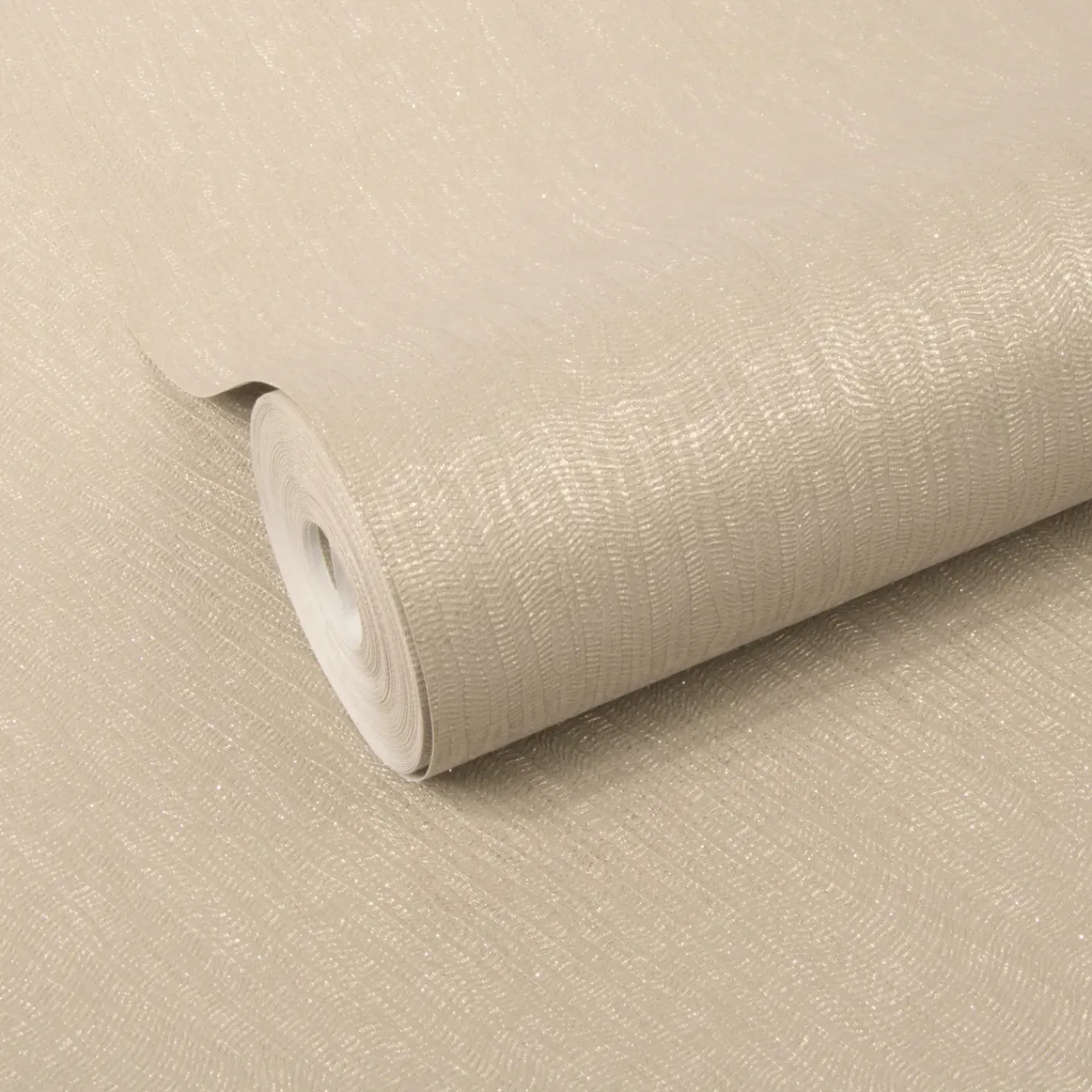 DecoMode – Praxis Eigen Merk Decomode Vliesbehang Weefsel Luxe - Taupe - 10,05m x 52cm