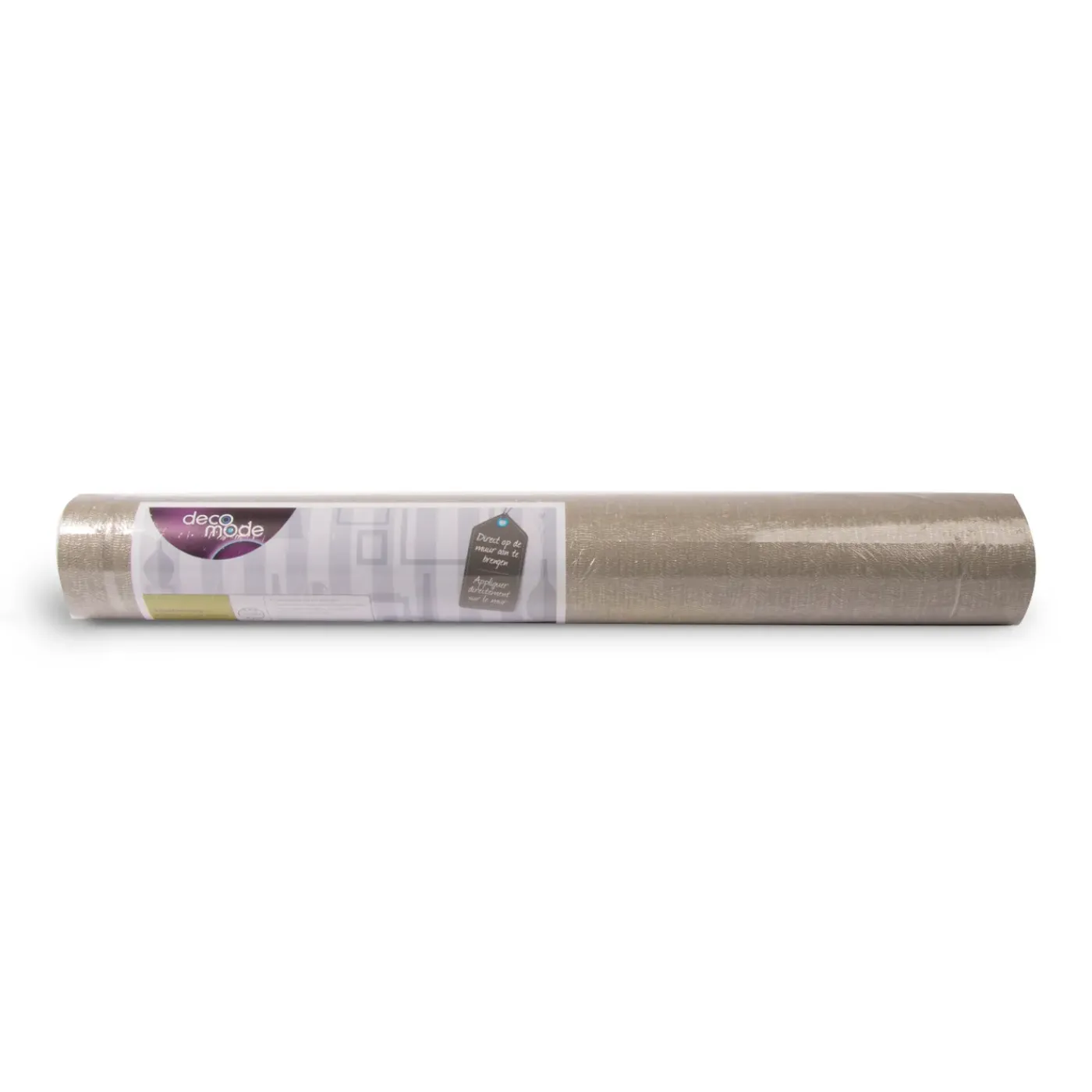DecoMode – Praxis Eigen Merk Decomode Vliesbehang Weefsel Luxe - Taupe - 10,05m x 52cm