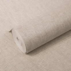 DecoMode – Praxis Eigen Merk Decomode Vliesbehang Weefsel Luxe - Beige - 10,05m x 52cm