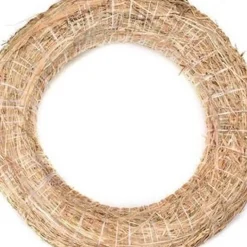 Overig Decoratie Krans Van Stro - 30 X 6 Cm - Diy Kerst Deur Krans
