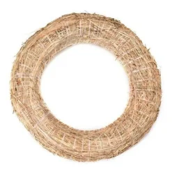 Overig Decoratie Krans Van Stro - 40 X 8 Cm - Diy Kerst Deur Krans