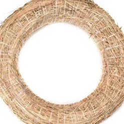 Overig Decoratie Krans Van Stro - 35 X 6 Cm - Diy Kerst Deur Krans