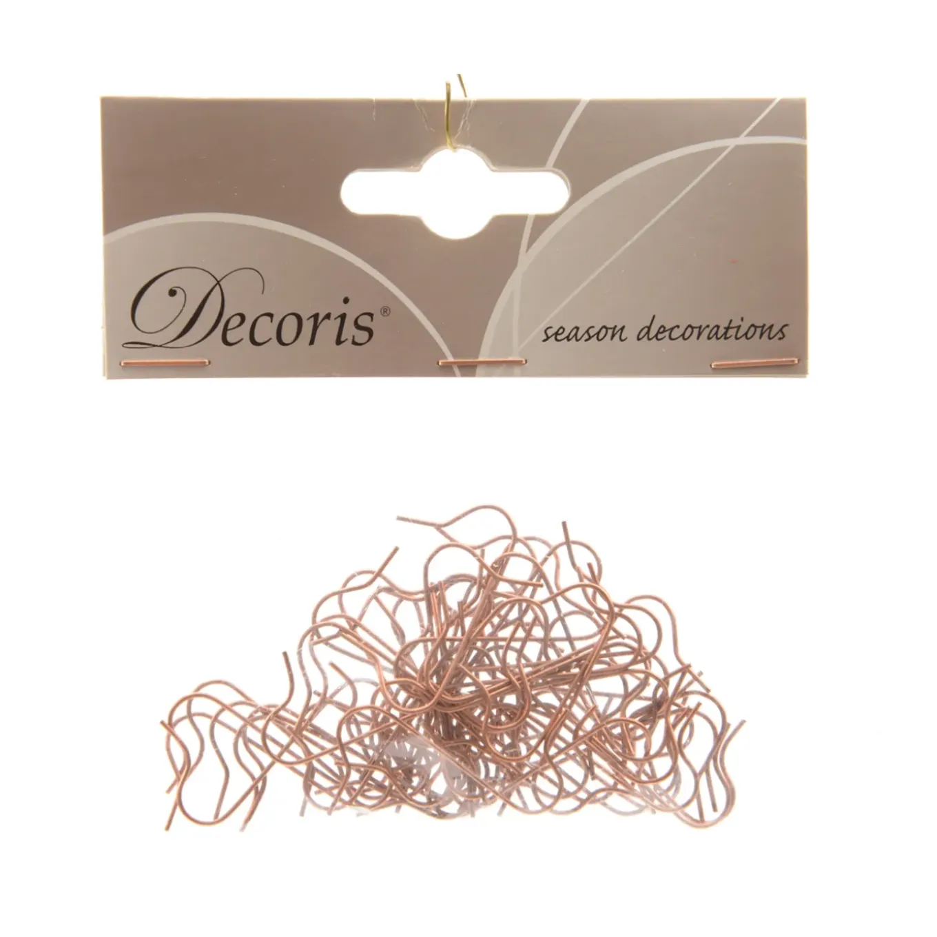 Decoris Balhaakjes - Koper - 3,5cm - Set van 50