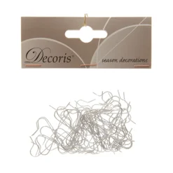 Decoris Balhaakjes - Zilver - 3,5cm - Set van 50