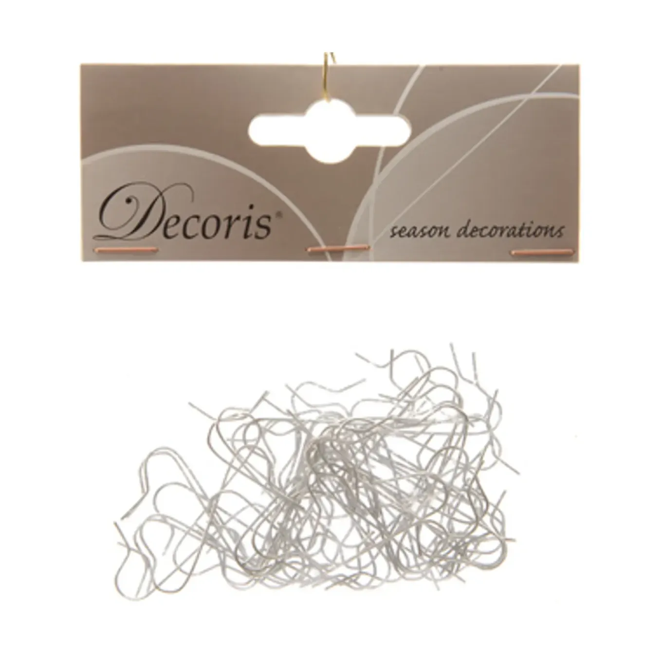 Decoris Balhaakjes - Zilver - 3,5cm - Set van 50