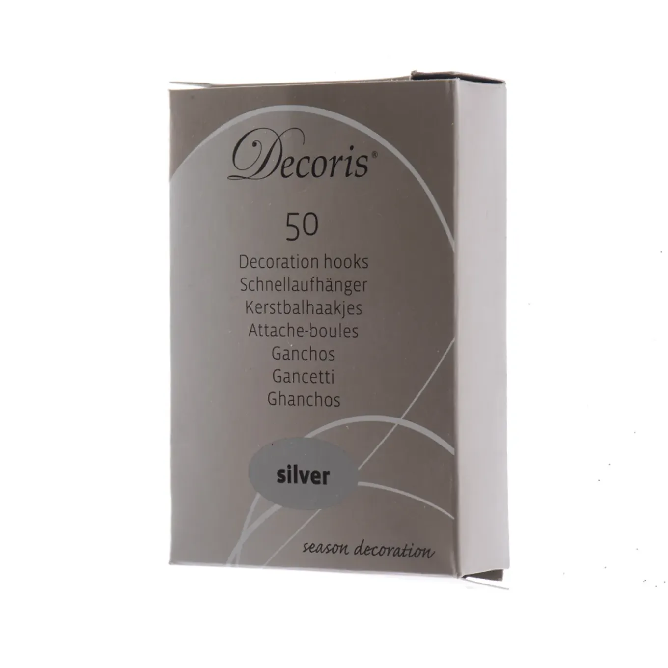 Decoris Balhaakjes - Zilver - 3,5cm - Set van 50