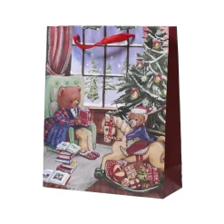 Decoris Cadeauzak Papier - Rood - 42cm