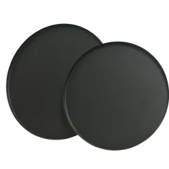 Decoris Dienblad - IJzer - Zwart - D 30cm