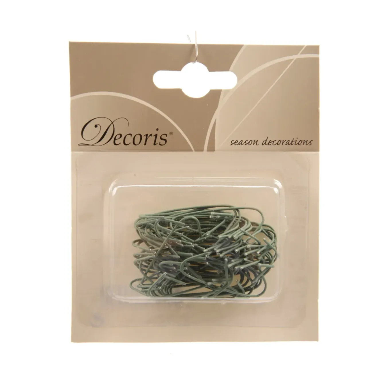 Decoris Kerstbalhaakjes - Groen - 15cm - Set van 75