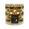 Decoris Kerstballen Glas Shiny-Matt - Goud - 4 cm