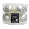 Decoris Kerstballen Set - 10x - Wit - Glas - Mat-glans - 6 Cm