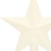 Decoris Kerstboom Piek - Ster Vorm - Wit - Glitter - 19 Cm
