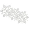 Decoris Kersthangers - Sneeuwvlokken - 12x - Wit - 10 Cm