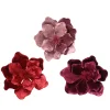 Decoris Kerstornament Magnolia Polyester Fluweel - 26x26x16cm