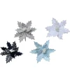 Decoris Kerstornament Poinsettia Fluweel - 24x24x14cm