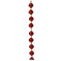 Decoris Kerstslinger - Donkerrood - 10 Meter - Kralen