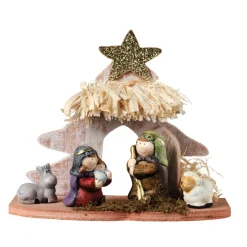 Decoris Kerststalletje - Voor Kinderen - L20 X B8 X H16,5 Cm