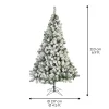 Decoris Kunstkerstboom Imperial Pine - met Sneeuw - H 210cm