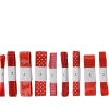 Decoris Lint Polyester - Rood/wit - 400cm