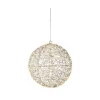 Decoris Micro LED Bol Zilver Lichtsnoer - 600 LED's - Warm Wit - 38cm - Binnen & Buiten