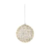 Decoris Micro LED Bol Zilver/Warm Wit Lichtsnoer - 400 LED's - Warm Wit - 28cm - Binnen & Buiten