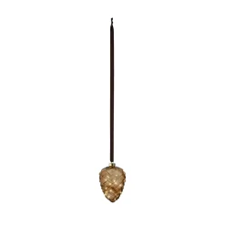 Decoris Micro LED Dennenappel Steady Bruin - 15 LED's - Warm Wit - 21cm - Binnen