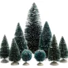 Decoris Miniatuur Boompjes - 9x St - Groen