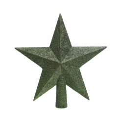 Decoris - Piek plc ster l4.2b19h19 cm d.groen